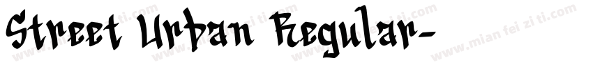 Street Urban Regular字体转换